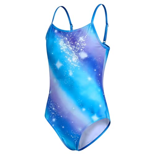 Maillot de bain une pièce fille extensible costume bain 5-14 ans