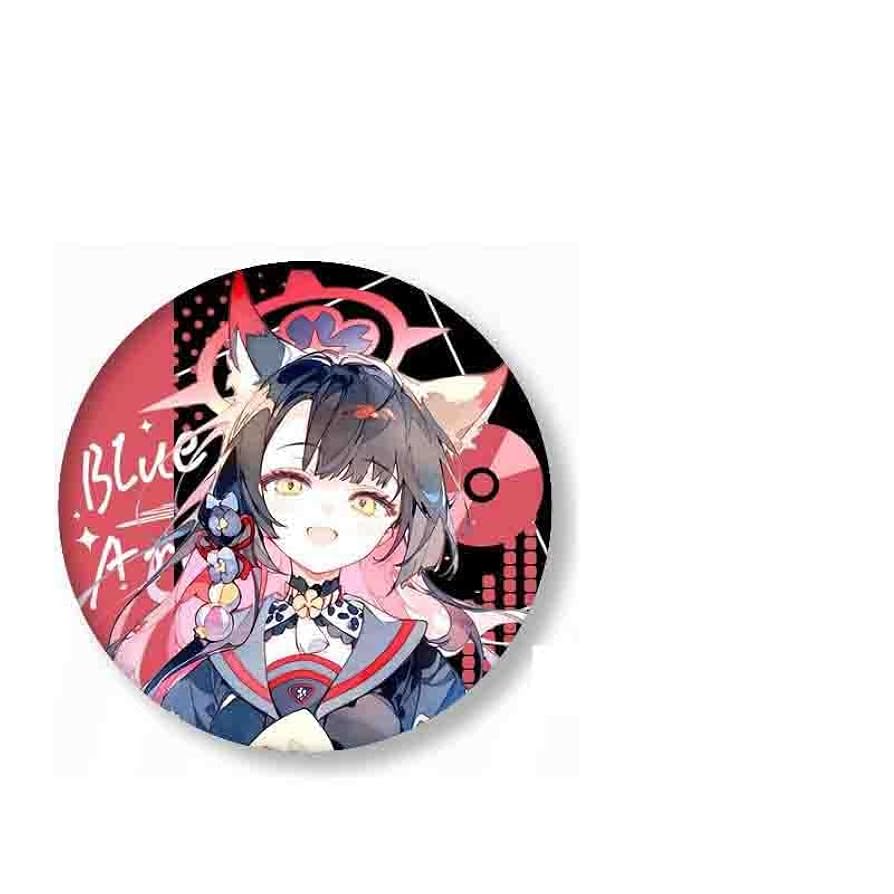 ブルーアーカイブ ブルアカ 缶バッジ 福岡 ムツキ 28個 ブルーアーカイブ ブルアカ 缶バッジ 福岡 ムツキ 28個 ブルー