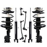 Detroit Axle - 2.5L Struts Shocks Kit for 2002 2003 2004 2005 2006 Nissan Altima, 2 Front Struts with Coil Spring 4 Front Rear Sway Bar End Links 2 Rear Shock Absorbers Replacement Suspension