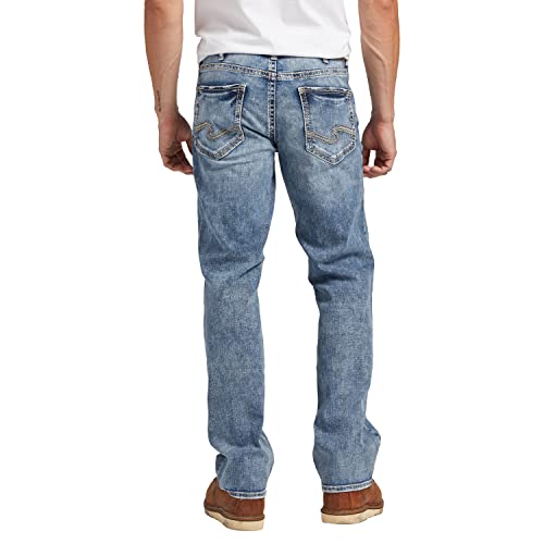 Image of Silver Jeans Co. Men's Zac Relaxed Fit Straight Leg Jean - Legacy