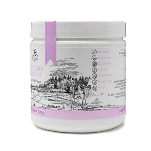 MT. CAPRA SINCE 1928 | Goat Milk Lactose Powder, Pure Milk Sugar from Goats, Boost Beneficial Gut Bacteria Lactobacillus Acidophilus in GI-Tract - 13.8 Ounces