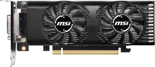 MSI GeForce GTX 1650 4GT LP OC Graphics Card '4GB GDDR5, 1695MHz, Low Profile design, HDMI, DVI-D, HTPC, Dual Fan Cooling System