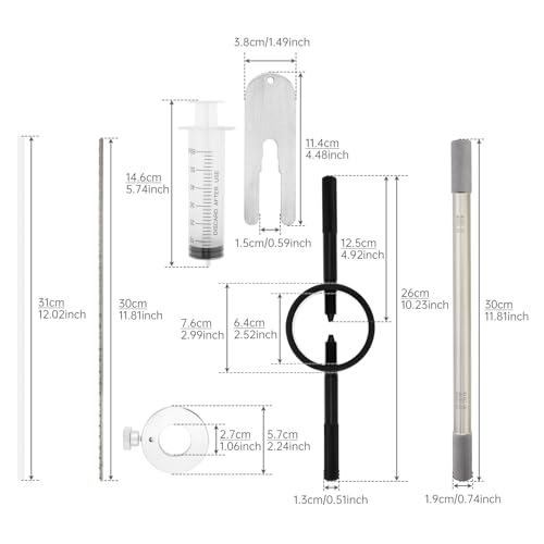 Image of Windance Fork Oil Level Tool Kit, Fork Maintenance Spring Compressor Damper Rod Bleed Tool for Most Upside Down Motorcycle, Efficient Repair Tool