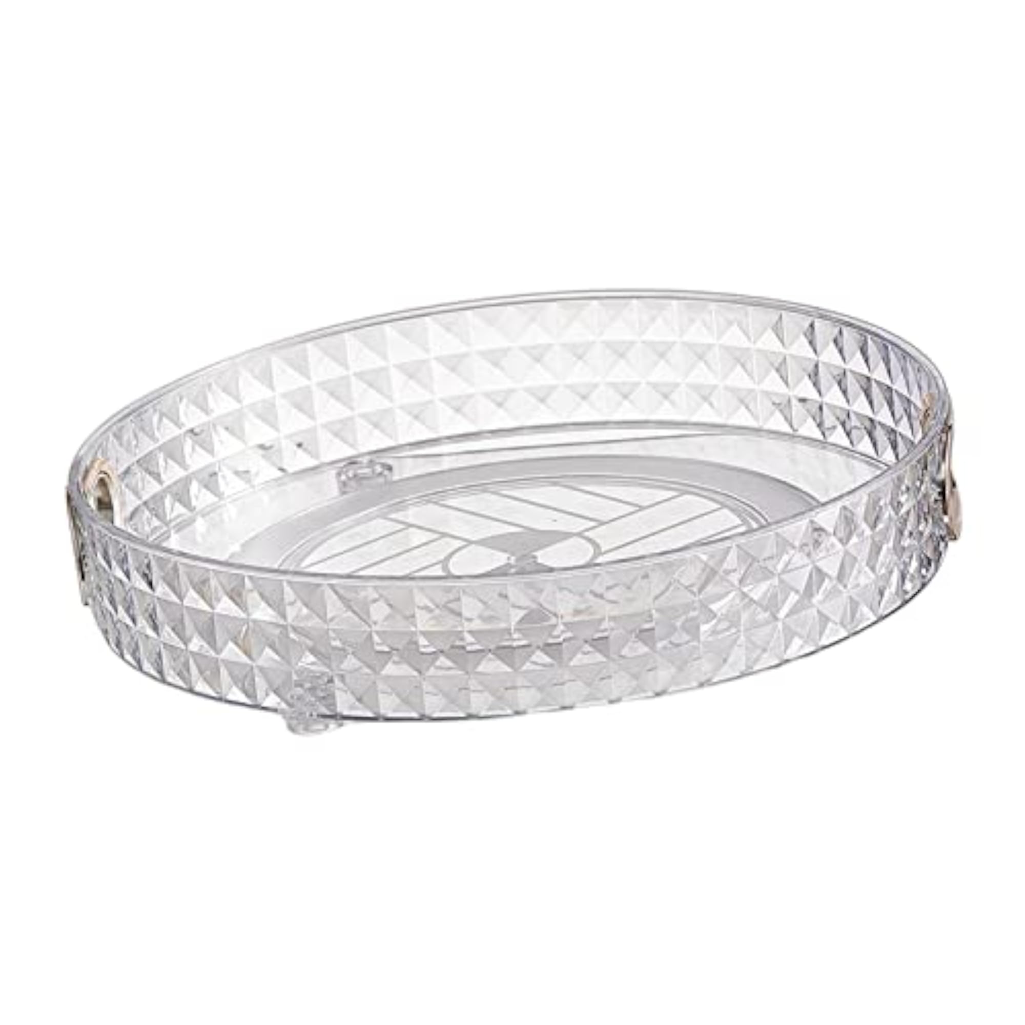 Clear Decorative Serving Tray Rack for Perfume and Spice