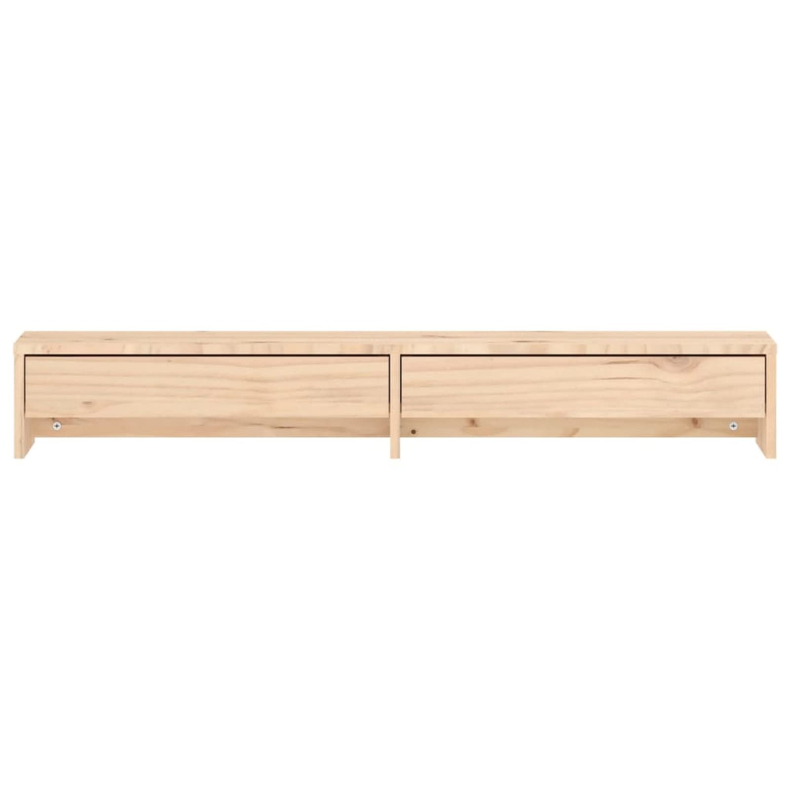 ShGaxin Stojak na monitor 100 x 27 x 15 cm z litego drewna sosnowego, stojak na monitory, akcesoria biurkowe, monitor stojak-813959
