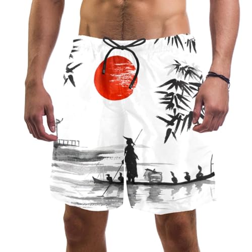 Maillot de bain séchage rapide pour homme avec cordon de serrage ajusté
