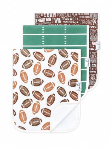 Image of Copper Pearl Premium Baby Burp Cloths - 3-Pack Large Cotton Burp Cloths, Extra Soft Spit Up Rags with 3 Absorbent Layers, Perfect for Baby Boy and Baby Girl Gifts (21 inch x 10 inch Size, Blitz Set)