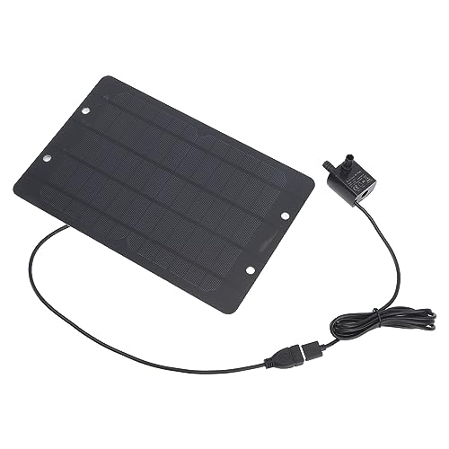 Fuente solar para jardín YWBL-WH con panel monocristalino de 6V 10W y conexión USB para patio 5