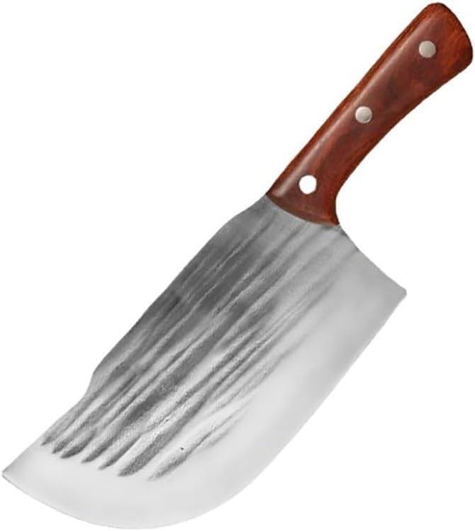 Meat Cleaver,Cleaver Knife 8.2 Inch Pork Splitting Knife Chopping Knife Boning Knife Thickened Hand Forged Meat Cutting Butcher Hog Slaughtering Slaughter Knife, LAMAJIGA5844