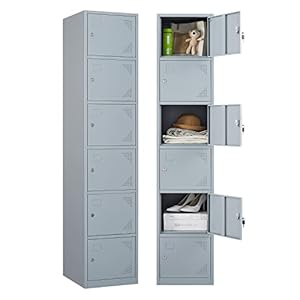 Sightlife Metallspind Schließfachschrank Stahl 6 Fächer