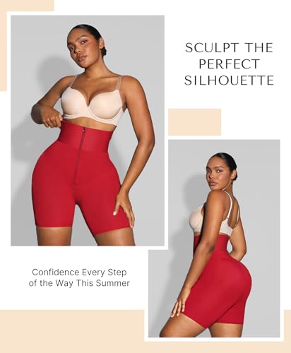 Image of SHAPELLX Women High Waist Leggings Tummy Control ElasticFuse Waistband Shaping Leggings Waist Trainer Yoga Pants