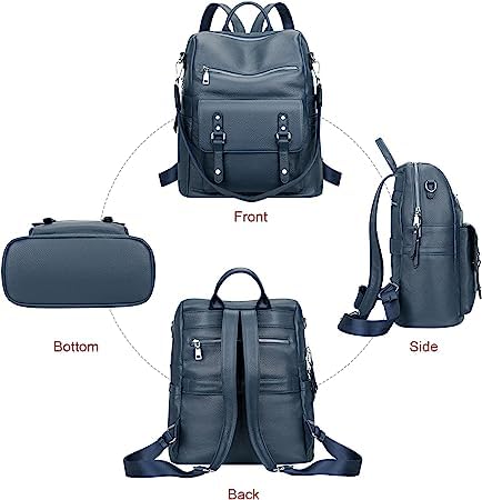 Image of Women High Qulity Multipurpose Backpack Handbag Purse, Travel Backpack Shoulder Bag for Ladies,Girls,Unisex