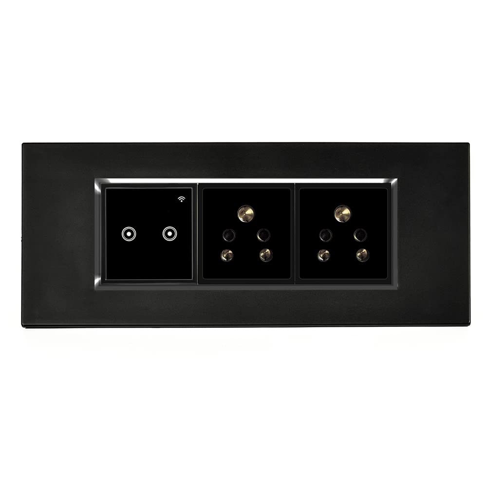 L&G 6 Modular WiFi Smart Touch Switch, 16amp WiFi Smart Switch Board | Smart Switch for AC, Geyser (Compatible with Alexa, Compatible With OK Google & SIRI Shortcut) (Size: 6M- 220 x 90 x 45 mm)-image-30