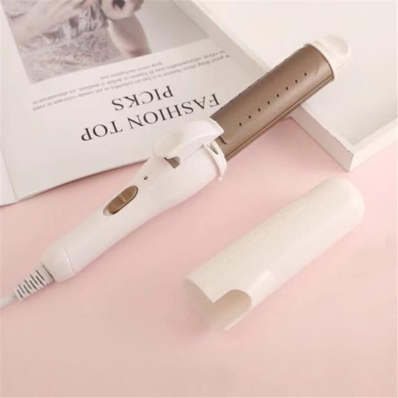 Professional Ceramic Hair Curler LED Digital Temperature Display Curling Iron Roller Curls Wand Waver Styling Tool 20#122(Gold,Us)