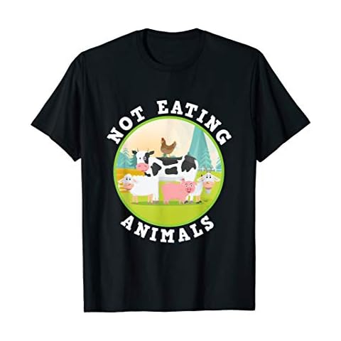 NOT EATING ANIMALS - Animal Rights - Plant-Based Diet T-Shirt Cover