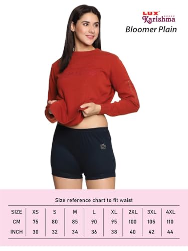 Image of Lux Karishma Bloomer Women's 100% Pure Cotton Bloomer - Soft, Comfortable, and Skin-Friendly(Pack of 6)(Color mayvary)