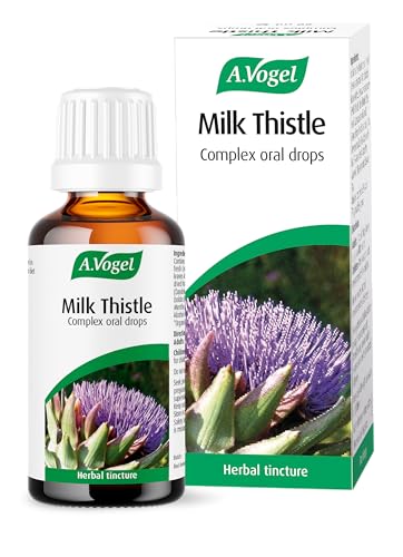 A.Vogel Milk Thistle Complex Drops 50 ml | Liquid Herbal Supplement with Milk Thistle + Artichoke Dandelion Peppermint & Boldo | Convenient Dropper for Daily Use