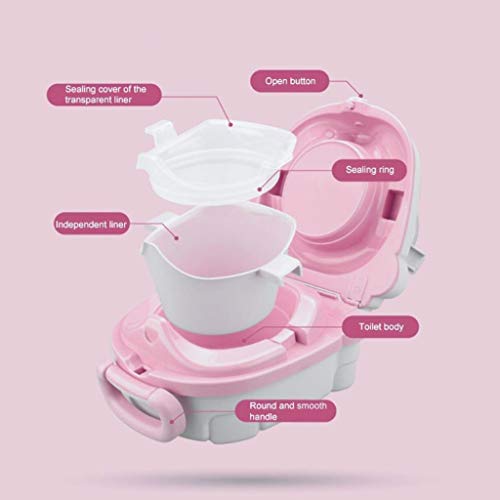 Potty Seat voor peuters Baby Draagbare Onbenullige PP Plastic baby Toilet Travel Car Toilet Trainer Afneembare Liner… - Afbeelding 5