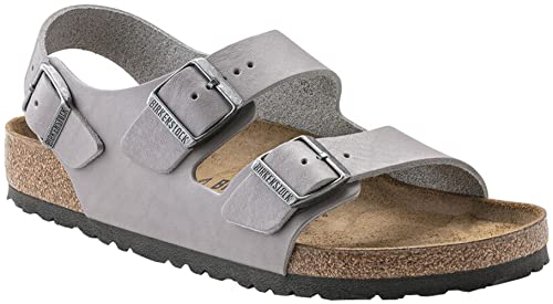 Birkenstock Men's Milano Sandal, Vintage Stone Coin Leather, Size 41 EU (8-8.5 M US Men/10-10.5 M US Women)