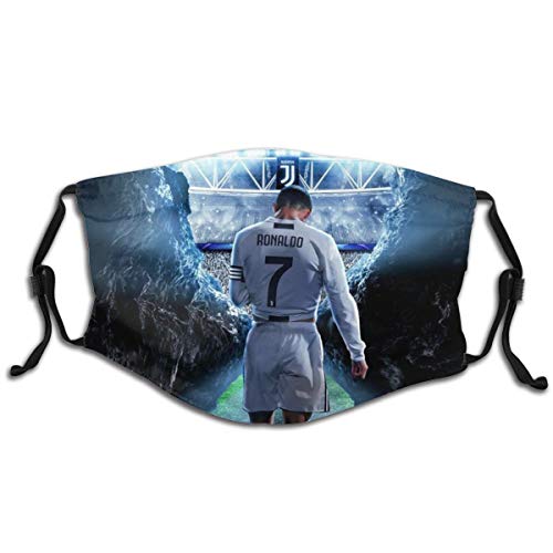 Face Mask Cover Mouth, Dustproof Filter, Unisex Adult, Reusable Mask (Ronaldo-CR7)