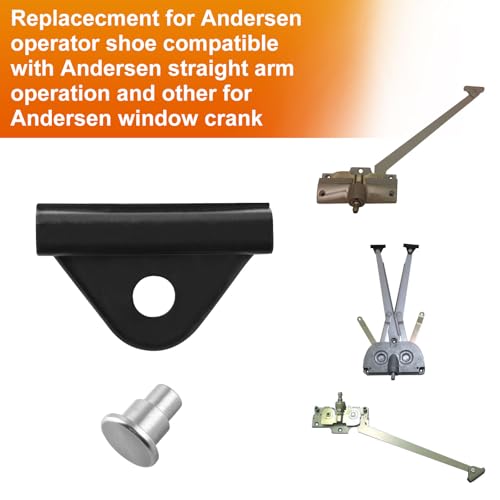 Casement Window Operator Shoe for Andersen Window Parts Replacement for Andersen Window Crank fit for Andersen Straight Arm Operator,1979 to 1989(with Rivet) - Thumbnail 3