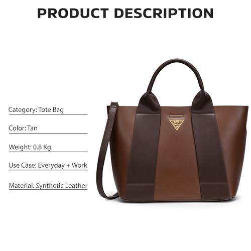 Image of Lavie Signature Women's Savannah 3C Tote Handbag for Women | Tote Bag for Work | Ladies purse | Stylish Shoulder Bag | Gift for Women