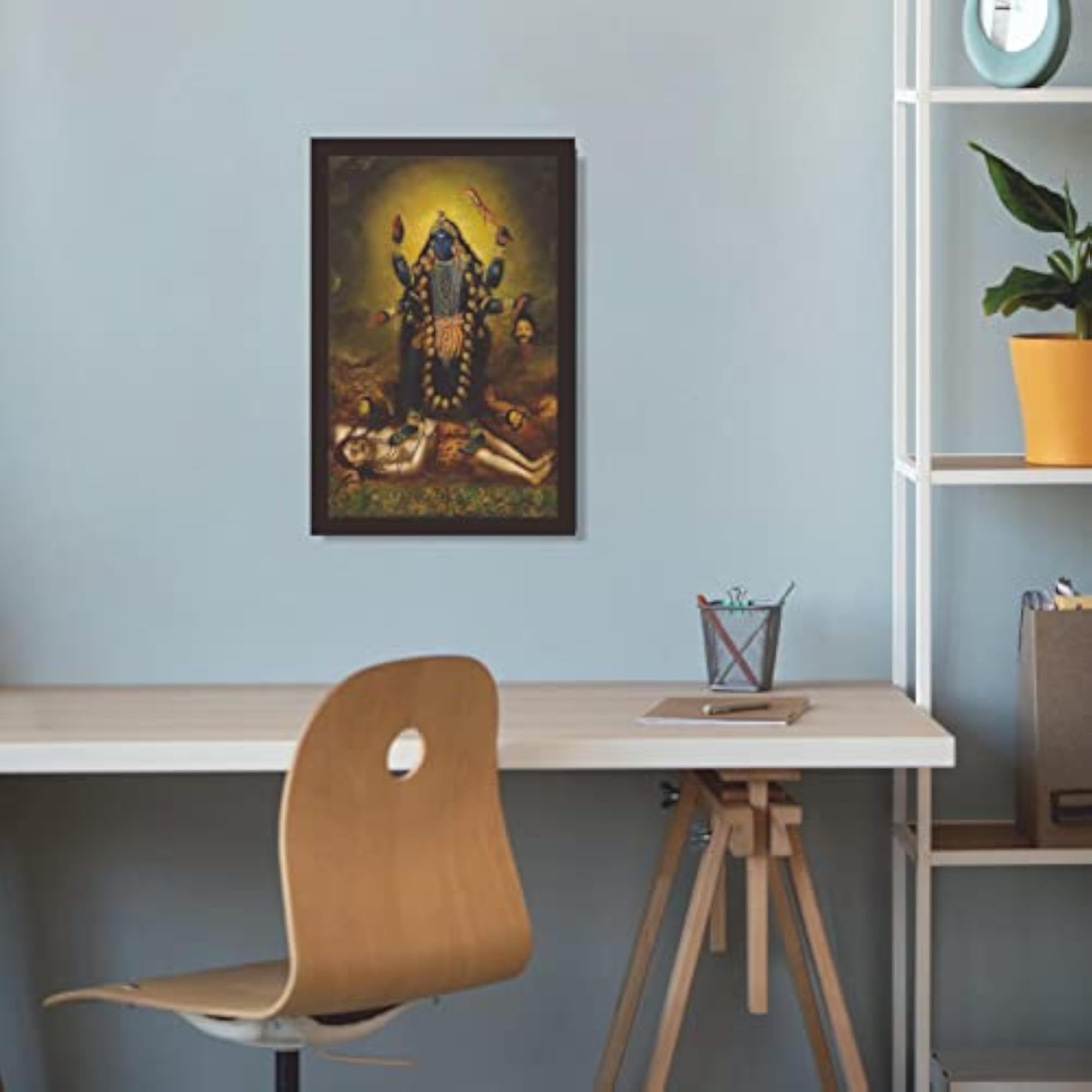 Durga Devi Goddess Kali Mata Painting Hanging Photo Frame