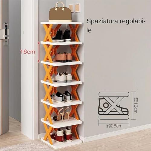 Tour à chaussures verticale pour optimiser un couloir étroit