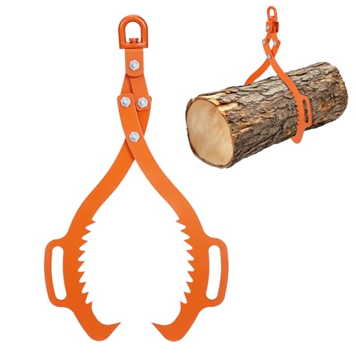 GarveeLife Log Lifting Tongs 28" 2-Claw Grapple, 1543 lbs