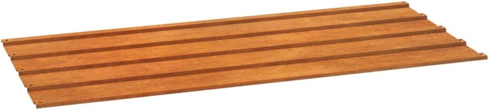 vidaXL Corten Steel Roof Panels - 12 Sheet Set, Rust Brown Corrugated Roofing for Sheds & Commercial Buildings, 39.4" L x 17.3" W