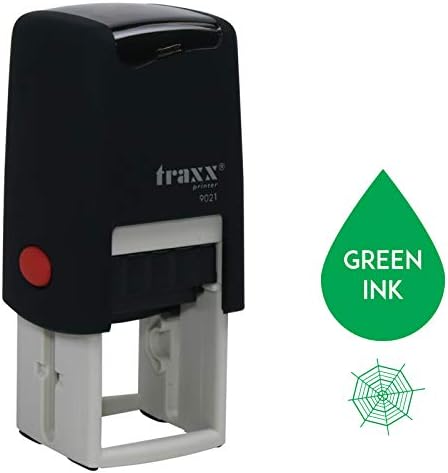 Traxx 9021 Loyalty Card Self Inking Rubber Stamp Business Cafe Coffee Shop *A Black Coffee Bean Design*
