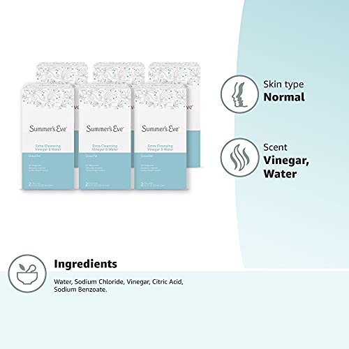 Summer's Eve Extra Cleansing Vinegar & Water Douche, 2-4.5 Fl Oz Units Per Box (Pack Of 6) #TOP5