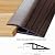 Laminate Door Threshold Strip - Door-Threshold Floor-Transition-Strip 2.75in, Thresholds Ramps for Doorways, Edge-Reducer Vinyl-Transition-Strip for Door/Floor(Brown,3.3ft)