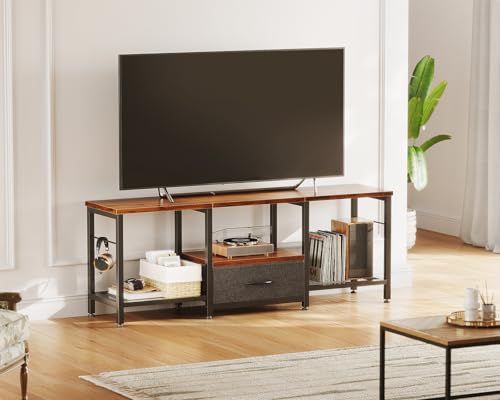 Casaottima 47″ TV Stand with Open Storage Shelves - Image 3