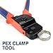iCrimp ICP-BJ02 PEX Clamp Cinch Tool, One Handed PEX Crimping Tool for Pinching 3/8-in, 1/2-in, 3/4-in, 1-in PEX Clamp Rings, Patented