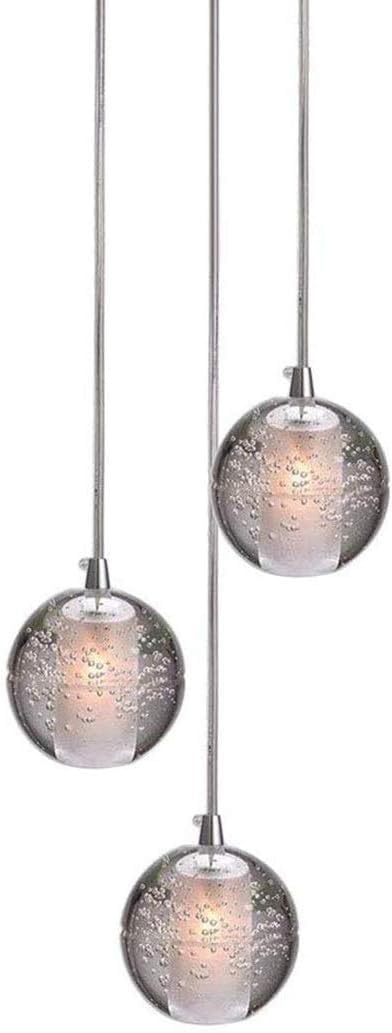 Suspension en cristal de style nordique pour illuminer la salle à manger