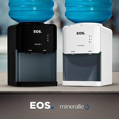 Bebedouro de Mesa para Garrafão Eos Mineralle Compacto com Compressor Preto Ebc03p 110v