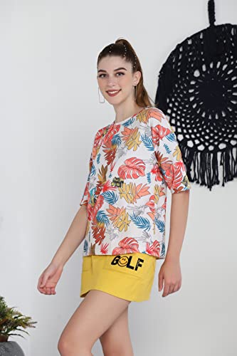 Image of OM SAI LATEST CREATION Women's Tie Dye Color Block Crewneck Cape Sleeve Casual Loose Pullover Sweatshirt Tops