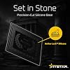 Hystar Aether Glass Gaming Mousepad | Micro-Etched Tempered Glass | Quiet, Ultra-Fast Glide | Full Anti-Slip Silicone Backing (White, X-Large)