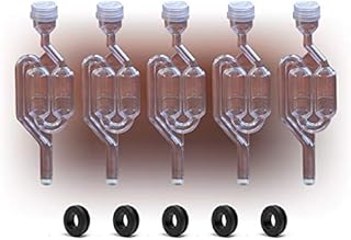 5 x Airlock S-Bubble Type with Free Grommets