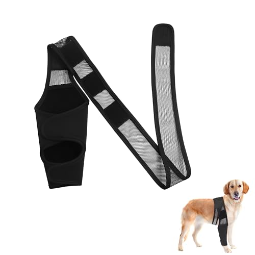 KUAJTUN Small Dog Rear Leg Brace, Adjustable Dog Leg Support and Back Leg Support, Support for ACL Tears, Arthritis, Muscle Strain, Protective Wrap for Hind Leg