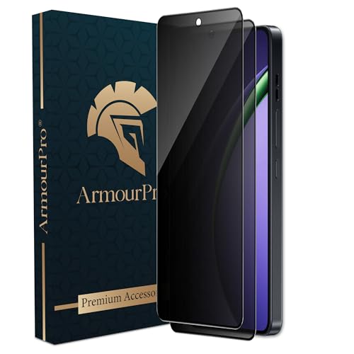 Image of ArmourPro Privacy Tempered Glass Screen Protector Compatible for OPPO K13 Turbo Pro (6.8 Inch) with Edge-to-Edge Protection Coverage and Easy Installation kit (Pack of 2)
