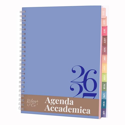 Rileys Agenda Accademica 2026–2027, Agenda Settimanale con Accademica Giornaliera, Planner