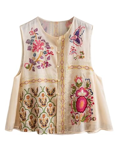 Chaleco de organza de seda bordado para renovar vestidos básicos con elegancia jacquard