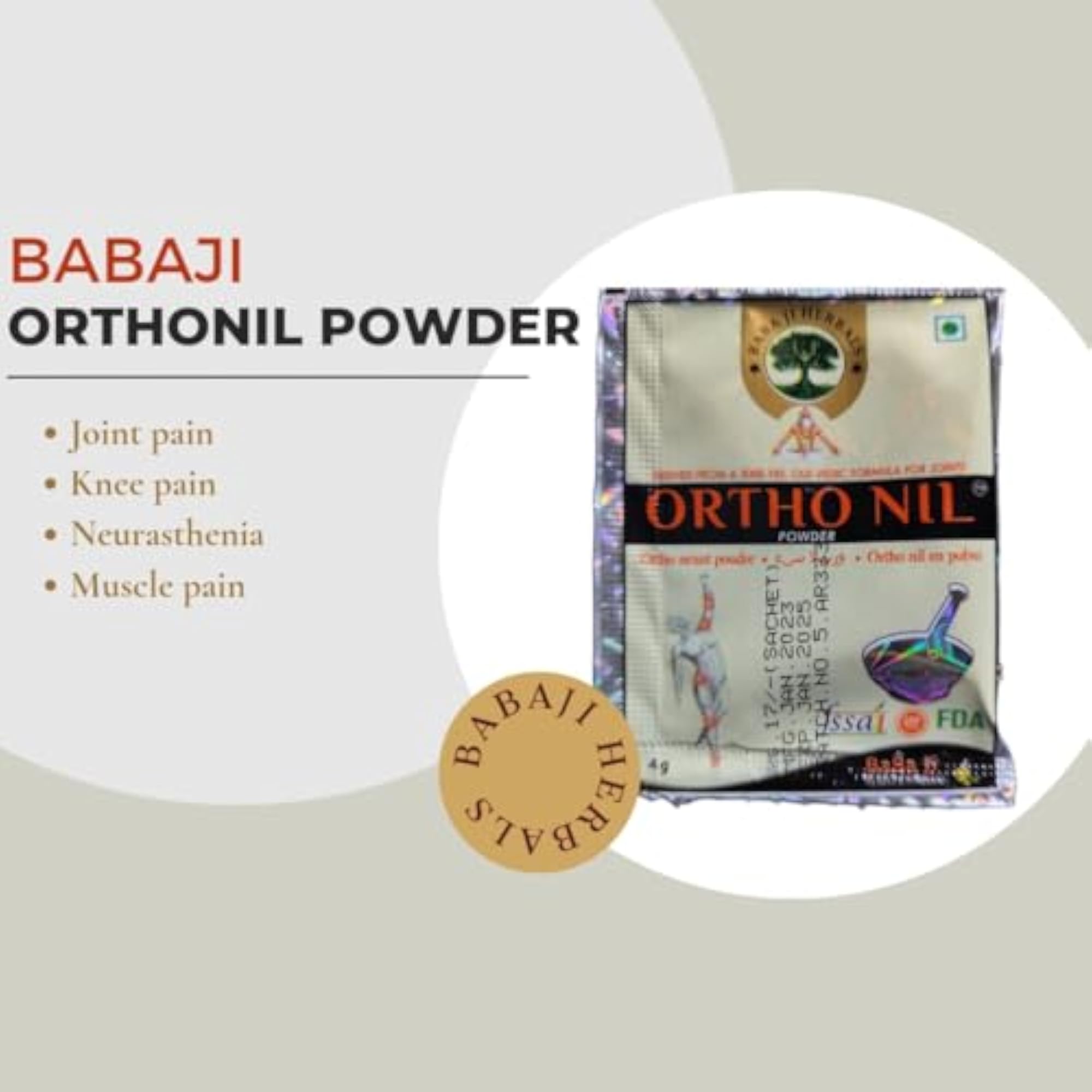 Orthonil Powder Babaji Herbal (4g Pack)