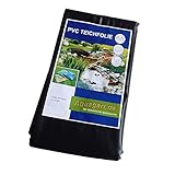 [page_title]-Hochwertige PVC Teichfolie 0,5mm Stärke 8m x 5m I Fisch und Pflanzenfreundlich, UV- und witterungsbeständig I Schwimmteich Folie Gartenteich Teichplane schwarz I Aquagart Garten- und Teichzubehör