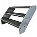 Produktbild Kaminbau Mierzwa Premium Stahl Treppe Verzinkt 3 Stufen (Breite 80 cm) (Höhe 57 cm) Wetterfest Gitterroststufe Gartentreppe