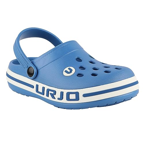 Image of URJO Streak Kid's Clogs /Sandals with Adjustable Back Strap Ultra Soft & Flexibility Anti Skid Comfortable Waterproof Daily Mules Clogs /Sandals Boy's & Girl's