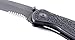 Kershaw Blur,Black Serrated(1670BLKST); Folding Knife with All-Black Body,Partially Serrated 3.4” 14C28N Steel Blade,Anodized Aluminum Handle with Trac-Tec Grip,Reversible Pock lip; 3.9OZ