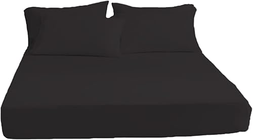 Juego de sábanas de 3 piezas, sábana bajera de microfibra de 1400 unidades, bolsillo profundo de 15 pulgadas, resistente a las arrugas con dos